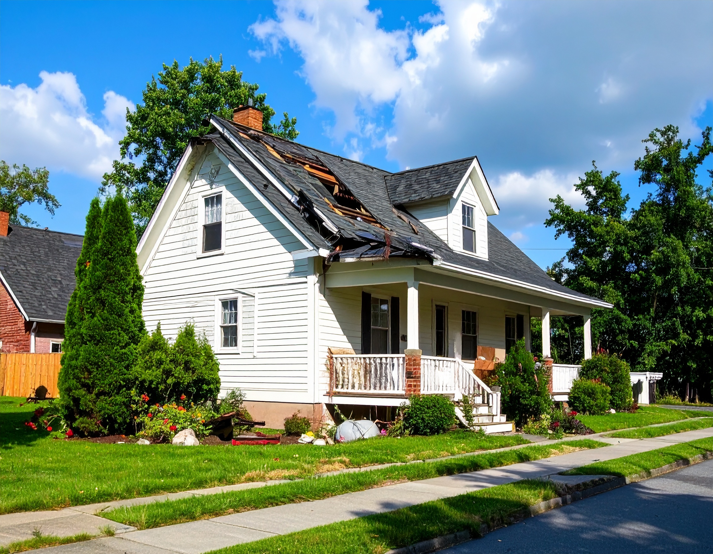 Roof damage